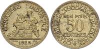 Frankreich  50 Centimes Mercury seated - 1929 III / SS