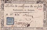 Frankreich 10 sols 10 Sols - Sarthe - Municipalité de la Flèche - Serial A - 1791 -