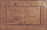 Frankreich 10 sols 10 Sols - Sarthe - Municipalité de La-Ferté-Bernard - 12-01-1792 -
