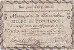 Frankreich 5 sols 5 Sols - Sarthe - Municipalité de Bonnetable - 1792 -
