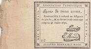 Frankreich 3 livres 3 Livres - Seine-inférieure - Rouen - Patriotic association - 31-07-1792 -