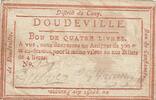 Frankreich 4 livres 4 livres - Seine-Maritime - Doudeville - For the benefit of the poor -