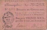 Frankreich 30 sous 30 sous - Seine et Marne - Melun's Municipality - 15-05-1791 -