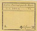 Frankreich 6 sous 6 sous - Deux-Sèvres - Patriotic fund of Niort - 1792 -