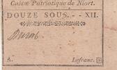 Frankreich 1792 12 sous - Deux-Sèvres - Patriotic fund of Niort II / VZ