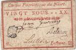 Frankreich 20 sous 20 sous - Deux-Sèvres - Patriotic fund of Niort - Not founded -