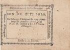 Frankreich 1793 8 sols - Somme - Mayor of Hangest - 04-1793 III / SS+
