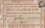 Frankreich 15 sous 15 sous - Somme - Abbeville County Council - 1791 -
