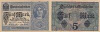 Deutschland  5 Mark - Woman, crown - 1917 - Serial O - P.56b IV / S