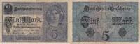 Deutschland  5 Mark - Woman, crown - 1917 - Serial X - P.56b III / SS
