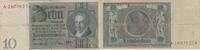 Deutschland  10 Reichsmark - Albrecht D. Thaer - Serial A - 1929 - P.180a IV / S