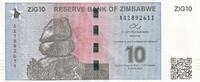 Simbabwe 10 Zig 10 Zig - Chiremba - 2024 - Serial AA -