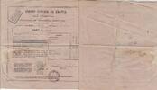 Frankreich  474 francs - Bank cheque receipt - Crédit foncier de france - 1903 III / SS