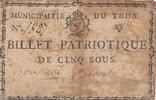 Frankreich  5 sous - Vaucluse - Thor - 1792 IV / S