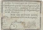 Frankreich 15 sous 15 sous - Vienne - Poitiers - 1791 -
