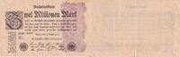 Deutschland 1923 2 Millionen Mark - Black and Lilac - 09-08-1923 - Serial RL III / SS