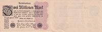 Deutschland 2 millionen mark 2 Millionen Mark - Black and Lilac - 09-08-1923 - Serial PG -