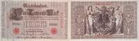Deutschland 1000 mark 1000 Mark - Allegorical figures - Red seal - 1910 - 7 digit serial L -