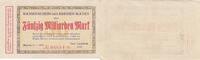 Deutschland 50 milliard de mark 50 milliarden mark - Mayenne state - Number 01614 - 1923 III / SS