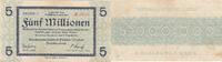 Deutschland 5 million de mark 1923 5 Millionen Mark - State of Dresden - Reihe C- 25-08-1923 - Number 79726 III / SS