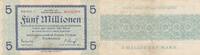 Deutschland 5 million de mark 5 Millionen Mark - State of Dresden - Reihe F- 25-08-1923 - Number 052288 -