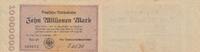 Deutschland 10 million de mark 10 Millionen Mark - State of Berlin - 02-09-1923 - Serial HR-25 -