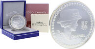 Frankreich Mint 5 euros COCO CHANEL - 5 Euros Silver BE 2008 -