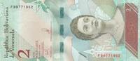 Venezuela 2 bolivares 2 Bolivares - Josefa Camejo - Cotorra cabeciamarilla parrot - 15-01-2018 - Letter F -