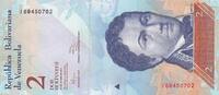 Venezuela 2 bolivares 2 Bolivares - Francisco de Miranda - Dauphins - 31-01-2012 - Letter J -
