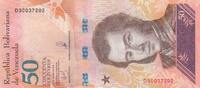 Venezuela 50 bolivares 50 Bolivares - Antonio José de Sucre - Ocelot - 15-01-2018 - Letter D -
