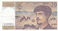 Frankreich 20 francs 20 Francs - Debussy - 1980 - Serial Q.003 - P.151 -