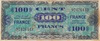 Frankreich  100 Francs - American printing - 1944 - without serial - Num 92426443 III / SS