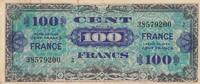 Frankreich  100 Francs - Allied Military Currency - 1944 - Serial Small 2 - Num 38579200 III / SS