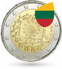 Litauen 2015 2 Euros Commémo. 2015 - 30 years of the European flag unz ( non circulé)