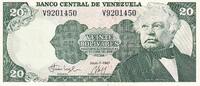 Venezuela 20 bolivares 20 Bolivares - José Antonio Paez - 07-07-1987 - Letter V -