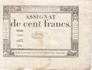 Frankreich 100 francs 100 francs - 18 Nivose An III - 1794 - Sign. Bouly - Serial 5519 -