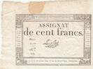 Frankreich 100 francs 100 Francs - 18 Nivose An III - (07.01.1795) - Sign. Le Noble - Serial 5519 -