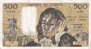 Frankreich 1973 500 Francs Pascal - 06-12-1973 - Serial U.37 III / SS