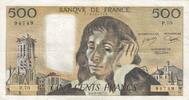 Frankreich 1977 500 francs - Pascal - 03-02-1977 - Serial P.70 III / SS