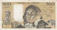 Frankreich 500 francs 500 francs - Pascal - 05-10-1978 - Serial Z.92 -