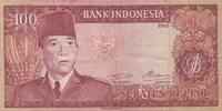100 rupiah 1960 Indonesien 100 Rupiah - President Sukarno - Couple - 1960 III / SS