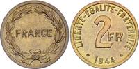 Frankreich  2 Francs France Libre - Philadelphia 1944 III / SS+