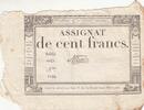 Frankreich 100 francs 100 Francs - 18 Nivose An III - (07.01.1795) - Sign. Oudry - Serial 3920 -