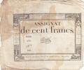 Frankreich 100 francs 100 Francs - 18 Nivose An III - (07.01.1795) - Sign. Oudry - Serial 3920 -