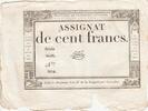 Frankreich 100 francs 100 Francs - 18 Nivose An III - (07.01.1795) - Sign. Oudry - Serial 3920 -