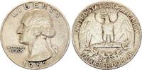USA 1/4 dollar 1/4 Dollar Washington - 1957 - D Denver - Silver -
