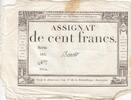 Frankreich 100 francs 100 Francs - 18 Nivose An III - (07.01.1795) - Sign. Oudry - Serial 3920 -