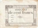Frankreich 100 francs 100 Francs - 18 Nivose An III - (07.01.1795) - Sign. Oudry - Serial 3920 -