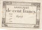 Frankreich 100 francs 100 Francs - 18 Nivose An III - (07.01.1795) - Sign. Oudry - Serial 3920 -