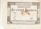 Frankreich 100 francs 100 Francs - 18 Nivose An III - (07.01.1795) - Sign. Oudry - Serial 3920 -